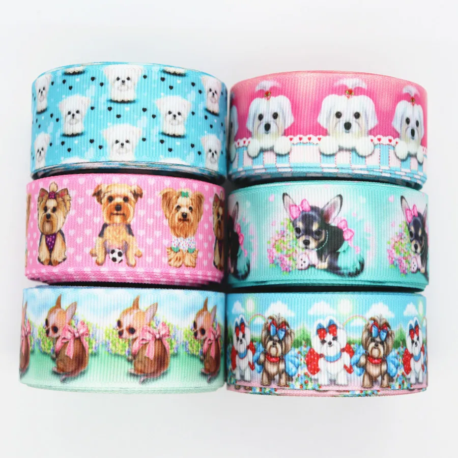 1" 25mm 5 Yards/lot Grosgrain Ribbons DIY Hairbows Dog Printed Handmade Grosgrain Ribbons 100% Polyester Ribbons
1" 25mm 5 Yards/lot Grosgrain Ribbons DIY Hairbows Dog Printed Handmade Grosgrain Ribbons 100% Polyester Ribbons