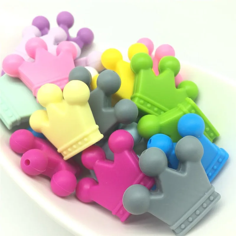 5 PCS Crown Silicone Beads BPA FREE DIY Baby Chewable Crown Shape Loose Beads Necklace Pendant Food Grade Nursing Toys Making
5 PCS Crown Silicone Beads BPA FREE DIY Baby Chewable Crown Shape Loose Beads Necklace Pendant Food Grade Nursing Toys Making