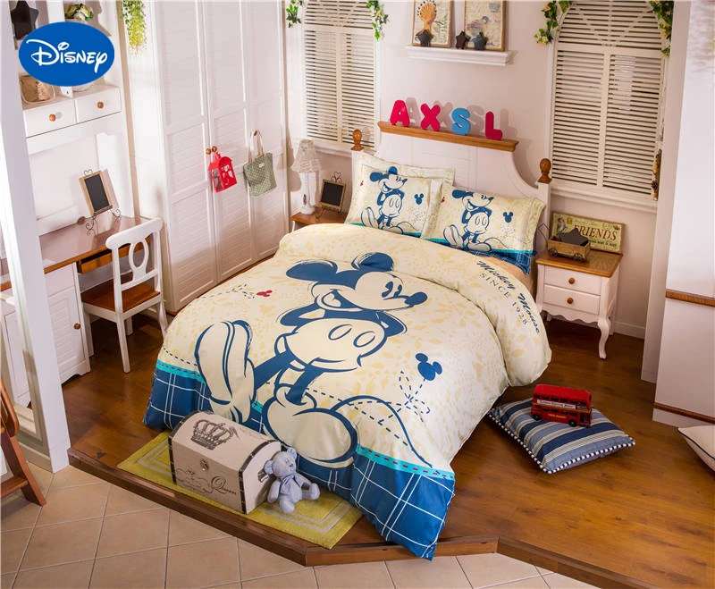 Blue Disney Cartoon Mickey Mouse Cartoon 3D Printed Bedding Set for Boys Bedroom Decor Cotton Bedspread Duvet Cover Single Queen
Blue Disney Cartoon Mickey Mouse Cartoon 3D Printed Bedding Set for Boys Bedroom Decor Cotton Bedspread Duvet Cover Single Queen