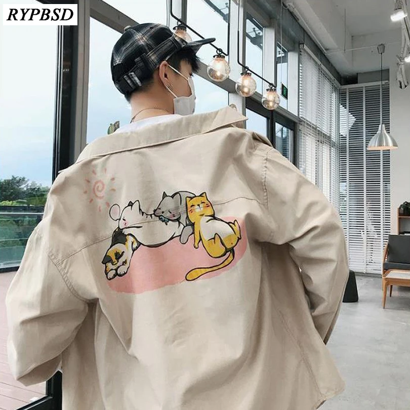 Digital Print Men Shirt Fashion Casual Cat Print Turn-down Collar Oversize Men Shirt Loose Couple Social Men Shirt 2 Colors
Digital Print Men Shirt Fashion Casual Cat Print Turn-down Collar Oversize Men Shirt Loose Couple Social Men Shirt 2 Colors