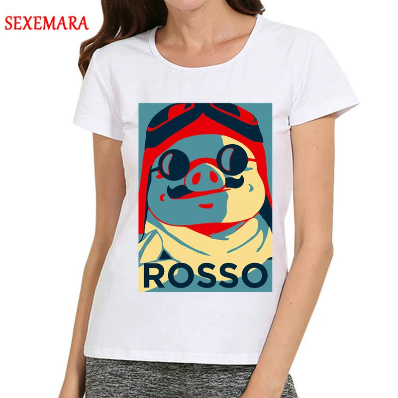 Women kurenai no buta T-Shirt Anime White Short Sleeve kurenai no buta Porco Rosso T Shirt Top Tees tshirt Cartoon T-shirt
Women kurenai no buta T-Shirt Anime White Short Sleeve kurenai no buta Porco Rosso T Shirt Top Tees tshirt Cartoon T-shirt