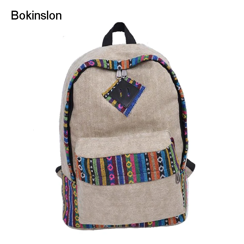 Bokinslon Backpack Women Brand Canvas Fashion Girl Backpack School Leisure National Style All-Match Women Brand Bag
Bokinslon Backpack Women Brand Canvas Fashion Girl Backpack School Leisure National Style All-Match Women Brand Bag