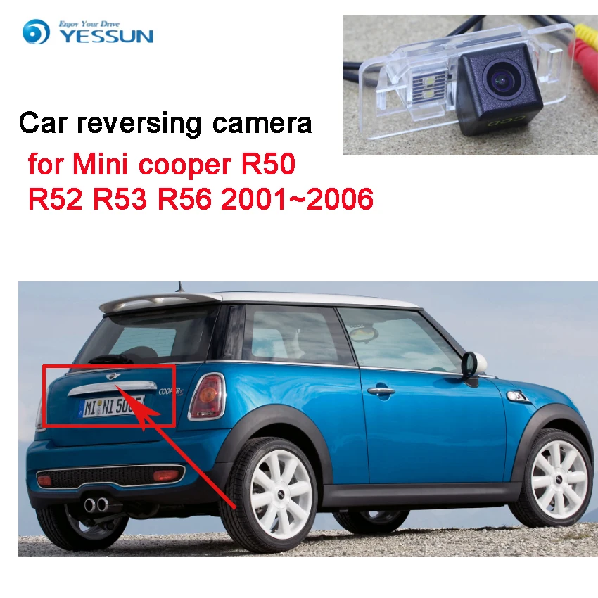 YESSUN Автомобильная фотокамера для Mini cooper R50 R52 R53 R56 2001 ~ 2006 CCD HD ночное видение