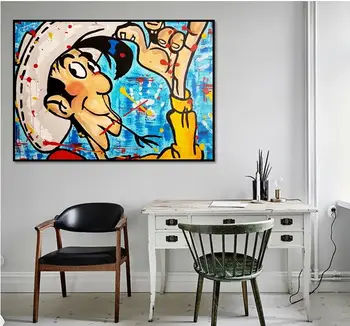 hand made graffiti pop art carton Alec Monopoly Limited brand paiting on canvas good for home decoration
hand made graffiti pop art carton Alec Monopoly Limited brand paiting on canvas good for home decoration