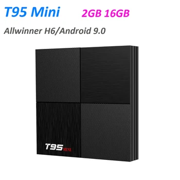 

10pcs T95 Mini Android 9.0 TV Box Wifi Boxes 2GB 16GB Allwinner H6 Quad Core Smart TVbox Streaming Media Player 6K Mini PC
