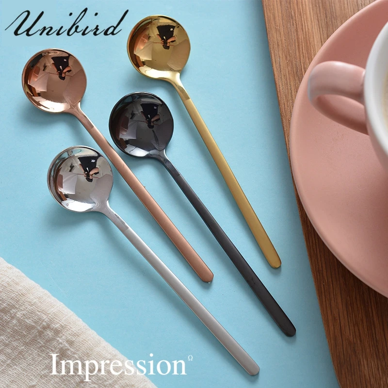 Unibird 4Pcs/Set Creative Coffee Spoon Stainless Steel Jam Cake Dessert Food Rose Gold Spoons Kitchen Dinning Accessories
Unibird 4Pcs/Set Creative Coffee Spoon Stainless Steel Jam Cake Dessert Food Rose Gold Spoons Kitchen Dinning Accessories