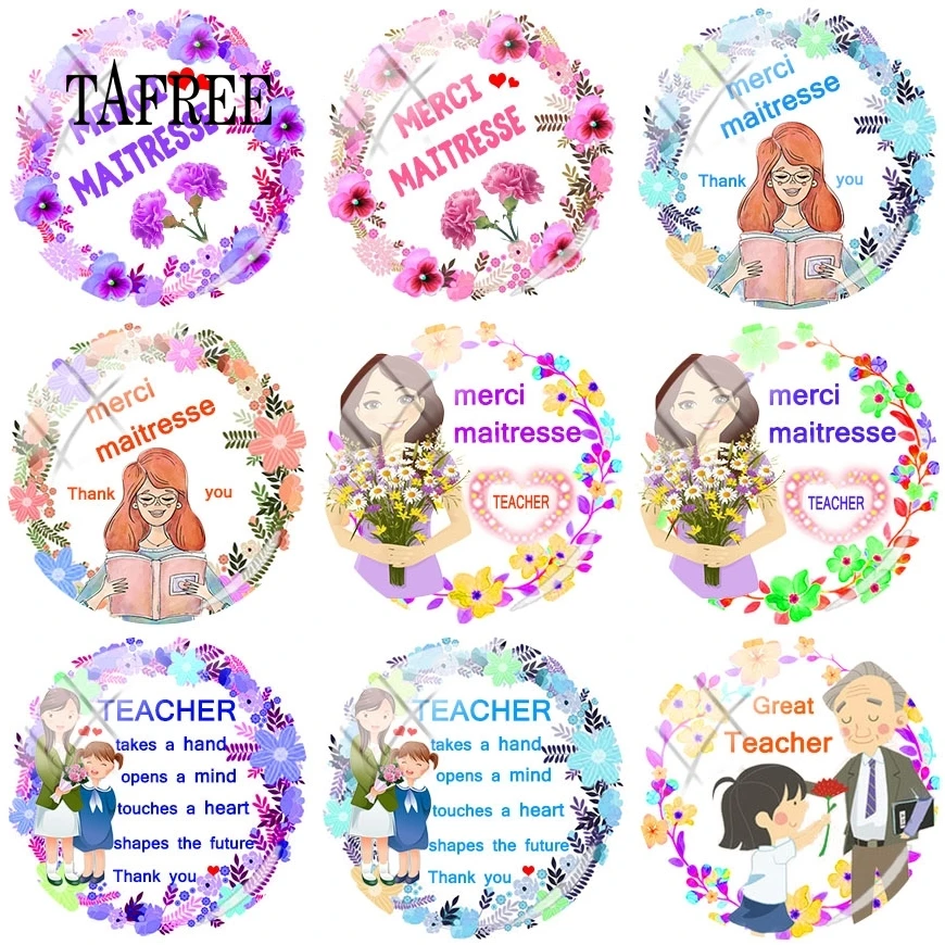 TAFREE Merci Maitresse Photo 25mm Round DIY Glass Cabochon Cover Great Teachers Pendant Cameo Settings For Keychain Necklace
TAFREE Merci Maitresse Photo 25mm Round DIY Glass Cabochon Cover Great Teachers Pendant Cameo Settings For Keychain Necklace