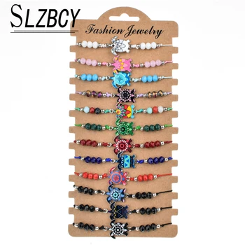 Bohemia 12 pcs/set Animal Turtle Charm Bracelets Set For Women Kids Adjustable Rope Crystal Beads Weave Bracelet Anklets Jewelry
Bohemia 12 pcs/set Animal Turtle Charm Bracelets Set For Women Kids Adjustable Rope Crystal Beads Weave Bracelet Anklets Jewelry