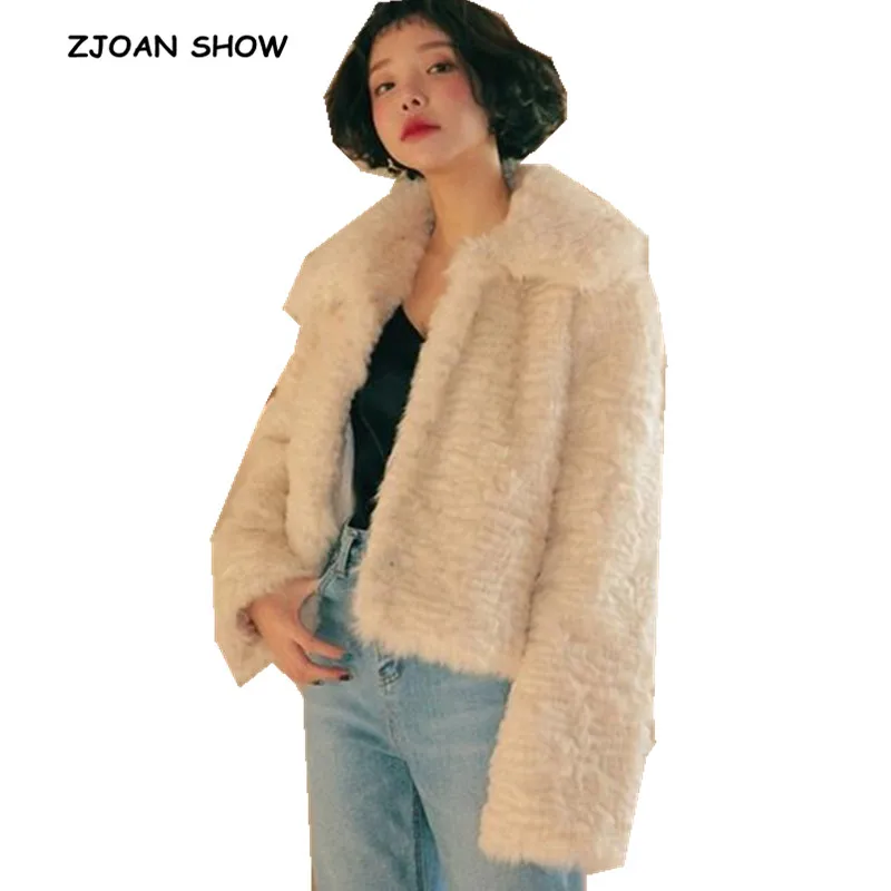 Vintage Turn-Down Collar Curly Shaggy Faux Sheep Fur Blazer Coat 2018 New Winter Korea Clothing Keep Warm Short Jacket Outwear
Vintage Turn-Down Collar Curly Shaggy Faux Sheep Fur Blazer Coat 2018 New Winter Korea Clothing Keep Warm Short Jacket Outwear