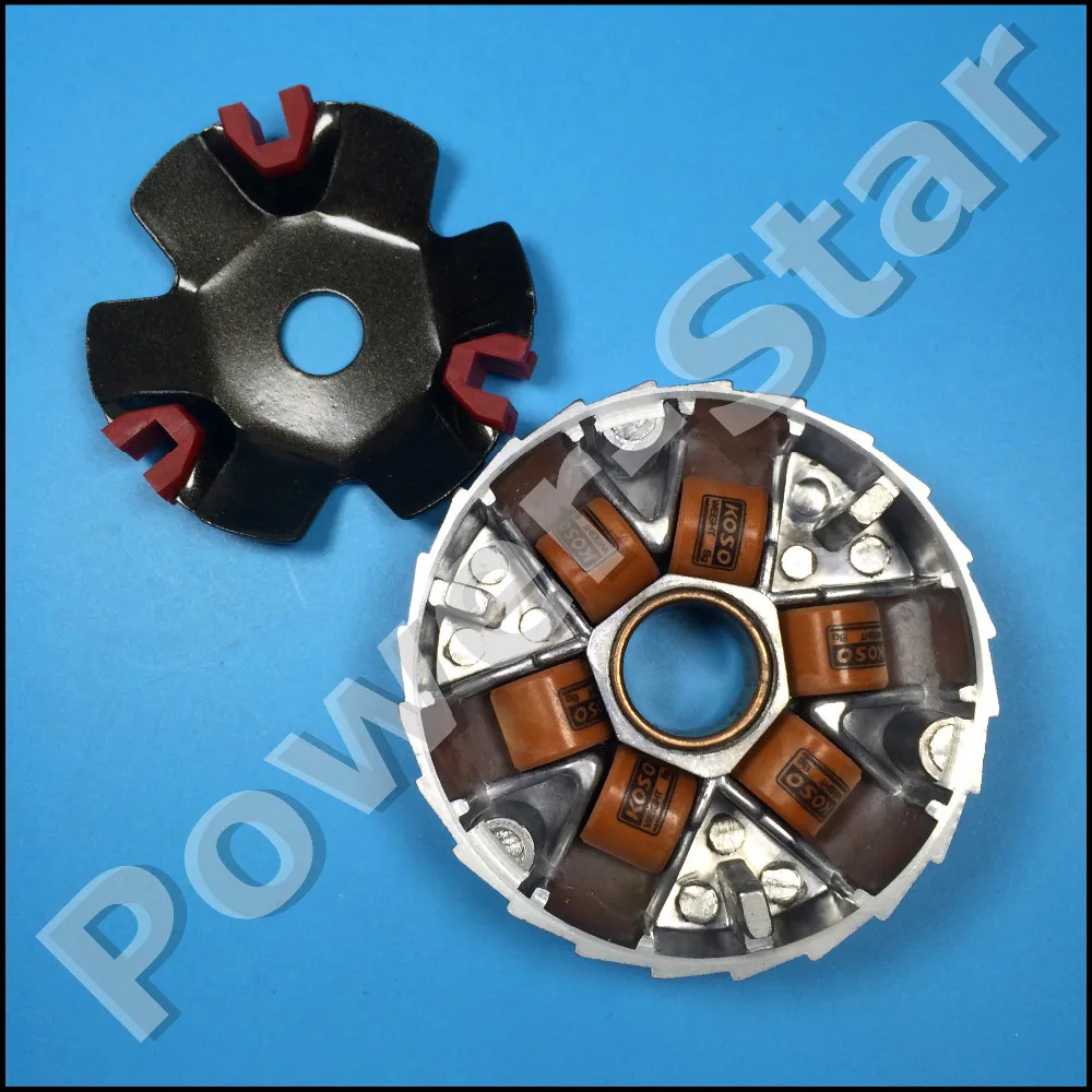 High Performance KOSO Variator Kit with Roller Drive Pulley for GY6 50cc 139QMB 139QMA and Dio 50cc Scooter Moped
High Performance KOSO Variator Kit with Roller Drive Pulley for GY6 50cc 139QMB 139QMA and Dio 50cc Scooter Moped