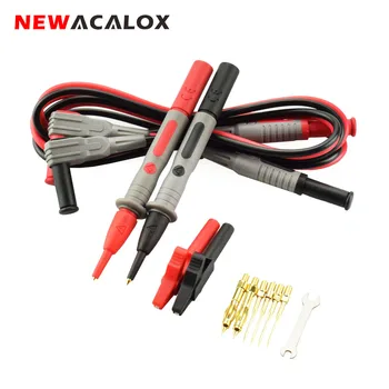 NEWACALOX Multimeter Pen Test Probe Multi Function Digital Pen Probe Extension Line Gold Plated Super Sharp Super Precision Kit
NEWACALOX Multimeter Pen Test Probe Multi Function Digital Pen Probe Extension Line Gold Plated Super Sharp Super Precision Kit