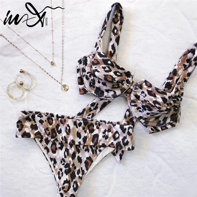 In-X Leopard brazilian swimsuit female Push up sexy swimwear women bathers Micro bikini 2019 Knot bathing suit Beach wear New
In-X Leopard brazilian swimsuit female Push up sexy swimwear women bathers Micro bikini 2019 Knot bathing suit Beach wear New