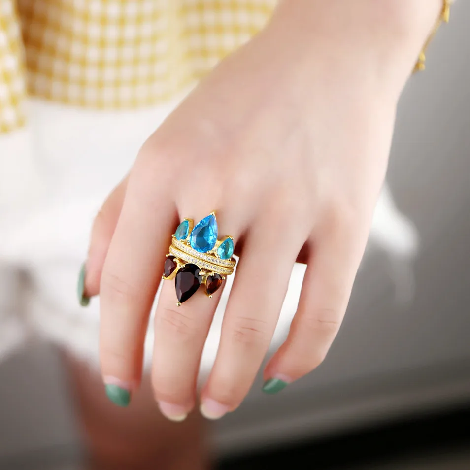 Gold filled New Fashion wedding party jewelry for women charm bright Sparking bling tear drop colorful cz stone lady finger ring
Gold filled New Fashion wedding party jewelry for women charm bright Sparking bling tear drop colorful cz stone lady finger ring