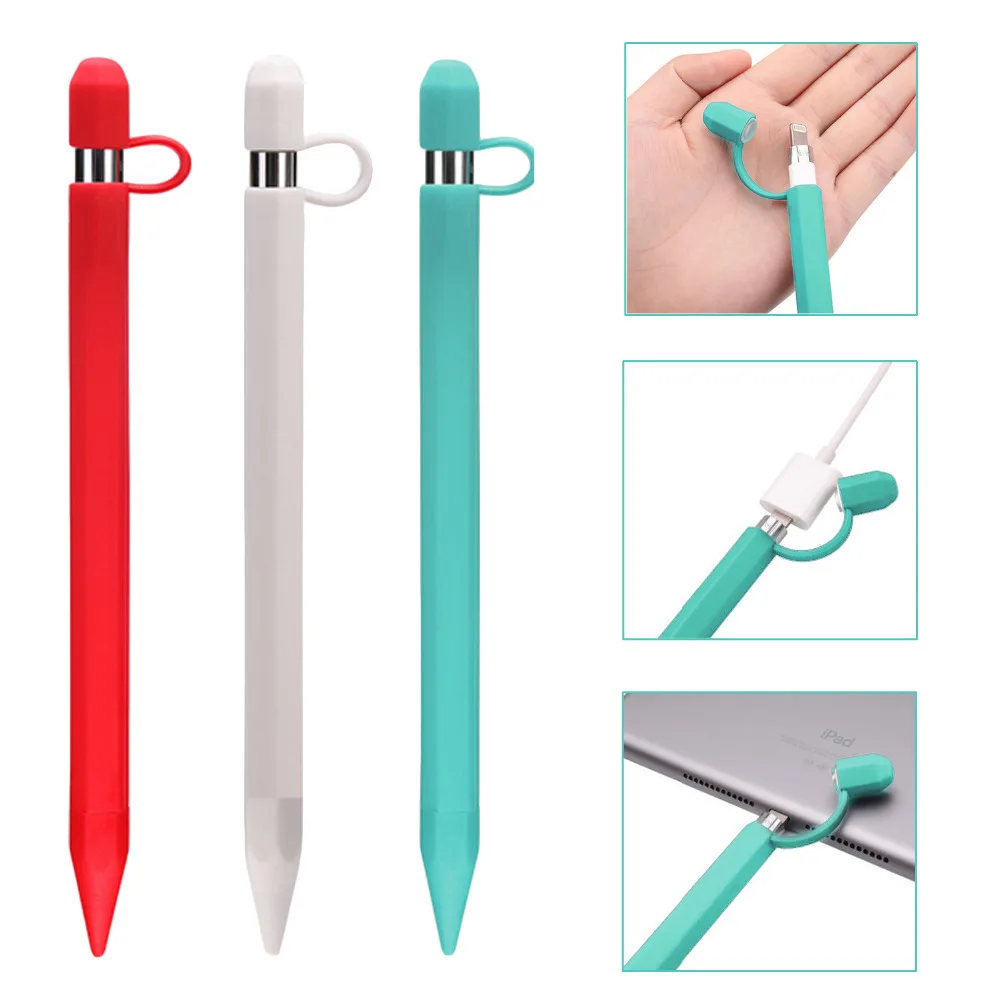 Soft Silicone Protective Cover Case Sleeve with Cap Holder Tip Protector for iPad Pro 9.7 10.5 Apple Pencil iPencil Accessories
Soft Silicone Protective Cover Case Sleeve with Cap Holder Tip Protector for iPad Pro 9.7 10.5 Apple Pencil iPencil Accessories