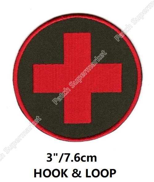 EMT First Aid Hook & Loop Patches for clothing Paramedic Red Cross Caduceus Tactical Army Medic badge black round
EMT First Aid Hook & Loop Patches for clothing Paramedic Red Cross Caduceus Tactical Army Medic badge black round