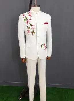 Stand collar clothes men Chinese tunic suit designs stage costumes singers jacket men sequins blazer dance star style dress punk
Stand collar clothes men Chinese tunic suit designs stage costumes singers jacket men sequins blazer dance star style dress punk