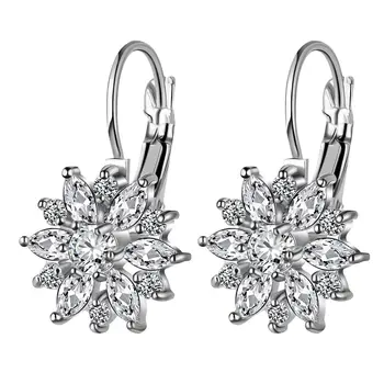 Fashion Ladies Earrings Inlaid With Sun Flower Zircon Pop Engagement Jewelry Wedding Anniversary Gift For Girlfriend Surprise
Fashion Ladies Earrings Inlaid With Sun Flower Zircon Pop Engagement Jewelry Wedding Anniversary Gift For Girlfriend Surprise