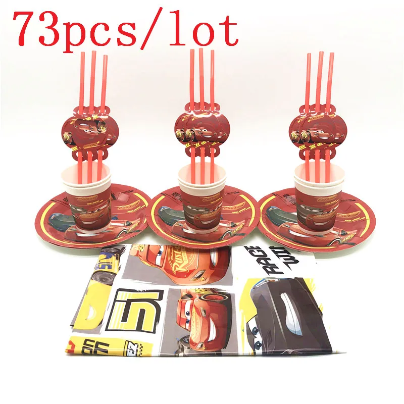Disney Cars Theme Design 73Pcs/lot Lightning McQueen Paper Cup Plate Flexible Straw Kid Birthday Party Wedding Decoration Supply
Disney Cars Theme Design 73Pcs/lot Lightning McQueen Paper Cup Plate Flexible Straw Kid Birthday Party Wedding Decoration Supply