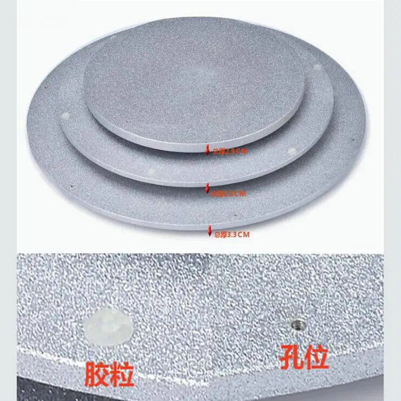 Cast Iron Lazy Susan Turntable Base for GlassWoodMarble Table Swivel with Smooth Needle Roller Bearin (1)