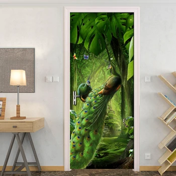 Mysterious Fantasy Forest Peacock Waterproof Mural Living Room Bedroom Door Decoration Mural 3D Wall Paper PVC Door Stickers
Mysterious Fantasy Forest Peacock Waterproof Mural Living Room Bedroom Door Decoration Mural 3D Wall Paper PVC Door Stickers