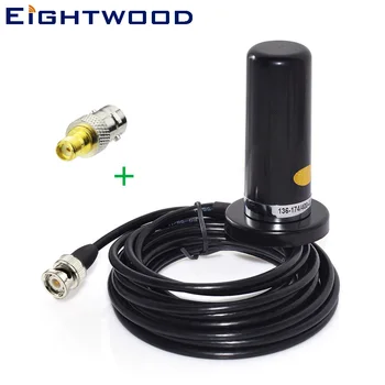 Eightwood Auto Antenna 9cm for Auto Car Radio telephone Aerial 5M Cable VHF/UHF Dual Band and BNC to SMA Adapter Magnetic Base
Eightwood Auto Antenna 9cm for Auto Car Radio telephone Aerial 5M Cable VHF/UHF Dual Band and BNC to SMA Adapter Magnetic Base