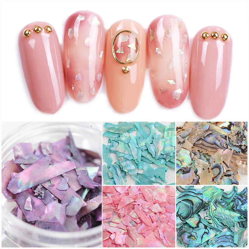 DIY Natural Nail Sea Shell Slices Particle Crushed Shell Glitter Charm Manicure 3D Nail Art Decoration Nails Art Dekor Stones
DIY Natural Nail Sea Shell Slices Particle Crushed Shell Glitter Charm Manicure 3D Nail Art Decoration Nails Art Dekor Stones