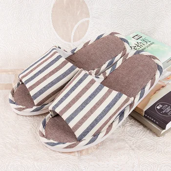 Spring and autumn open lovers fashion color striped flax slippers indoor floor home slippers
Spring and autumn open lovers fashion color striped flax slippers indoor floor home slippers