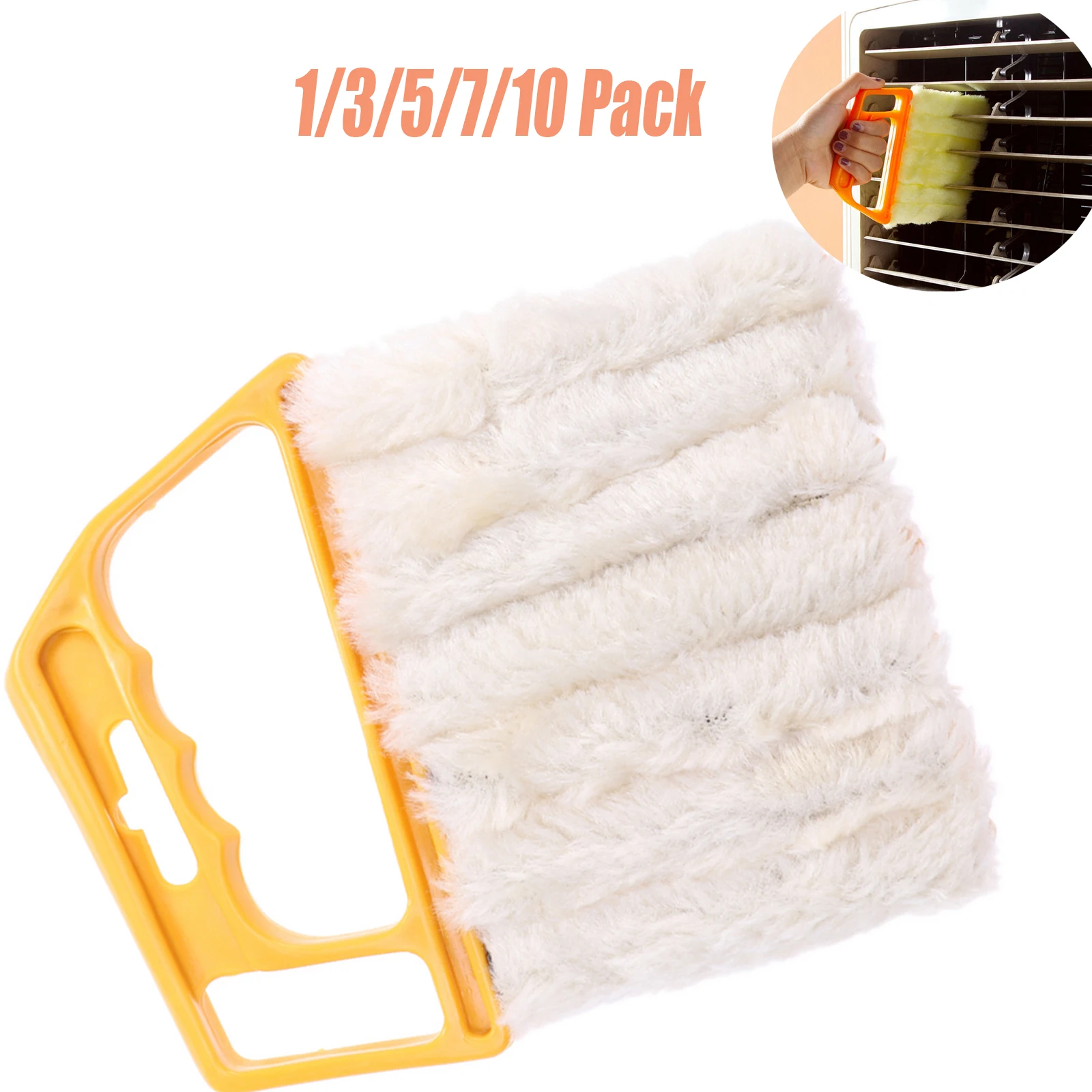 Yellow Window Clean Brush Air Conditioner Duster with Washable Microfibre Blind Brush Dirt Cleaner for Cleaning Tool 13.5 x 16cm
Yellow Window Clean Brush Air Conditioner Duster with Washable Microfibre Blind Brush Dirt Cleaner for Cleaning Tool 13.5 x 16cm