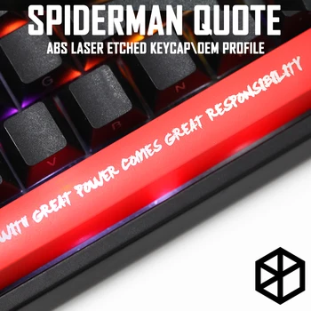 Novelty Shine Through Keycaps ABS Etched, Shine-Through red With great power comes great responsibility Spiderman quote
Novelty Shine Through Keycaps ABS Etched, Shine-Through red With great power comes great responsibility Spiderman quote