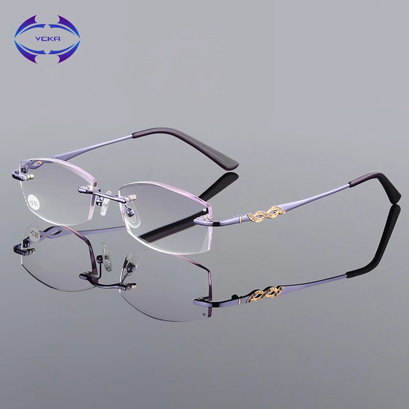 2017 High Quality Diamond Cut Trimming Reading Glasses Women Rimless Eyeglasses Presbyopia Hyperopia Presbyopic Spectacles
2017 High Quality Diamond Cut Trimming Reading Glasses Women Rimless Eyeglasses Presbyopia Hyperopia Presbyopic Spectacles