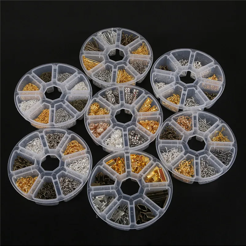 Round Boxed Beads Kit Zinc Alloy Single Chain/Claps/Hooks/Earring Accessories/Pins DIY Jewelry Beads Finding Making Box
Round Boxed Beads Kit Zinc Alloy Single Chain/Claps/Hooks/Earring Accessories/Pins DIY Jewelry Beads Finding Making Box