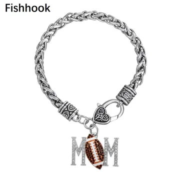 fishhook aliexpress trending crystals football mom charm bracelet jewelry on 6mm antique silver Color wheat link chain
fishhook aliexpress trending crystals football mom charm bracelet jewelry on 6mm antique silver Color wheat link chain