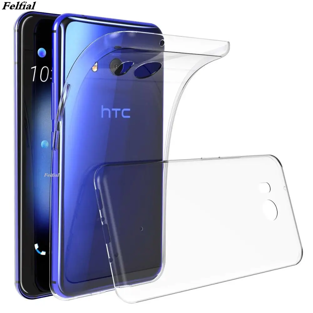 Ультратонкий Прозрачный мягкий силиконовый чехол из ТПУ для HTC M10 M8 M9 UUltra U11 U12 Plus