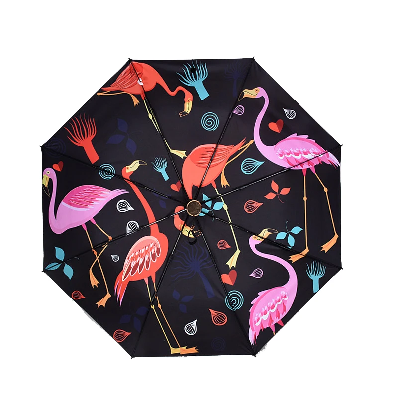 Женский складной зонт с защитой от УФ-лучей зонтик оригинальным рисунком дождя