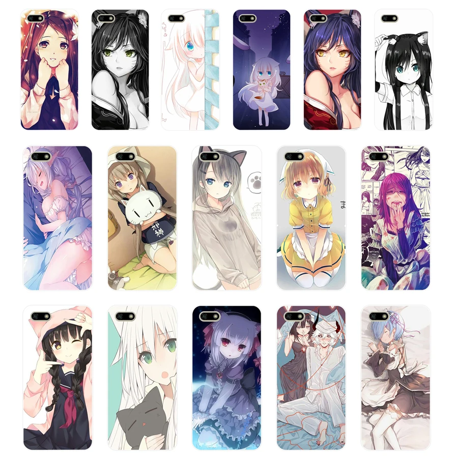 06 ZX Anime Neko Cat GirlKawaii TPU Soft Silicone Case For Huawei Honor 7C 5.7 inch play 7a 5.45 Y5 2018 Russian version Cover
06 ZX Anime Neko Cat GirlKawaii TPU Soft Silicone Case For Huawei Honor 7C 5.7 inch play 7a 5.45 Y5 2018 Russian version Cover