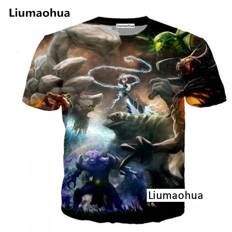 Liu Maohua's latest fashion men's women's T-shirt brand shirt summer Harajuku 3D printing competition Dota 2 T-shirt 0005
Liu Maohua's latest fashion men's women's T-shirt brand shirt summer Harajuku 3D printing competition Dota 2 T-shirt 0005