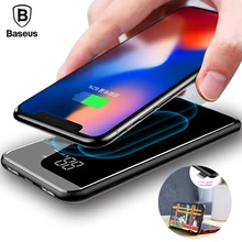 Baseus 8000 QI Power Bank iPhone X 8 LCD Dual USB Powerbank samsung S9 S8(China) Baseus 8000 QI Power Bank iPhone X 8 LCD Dual USB Powerbank samsung S9 S8(China)