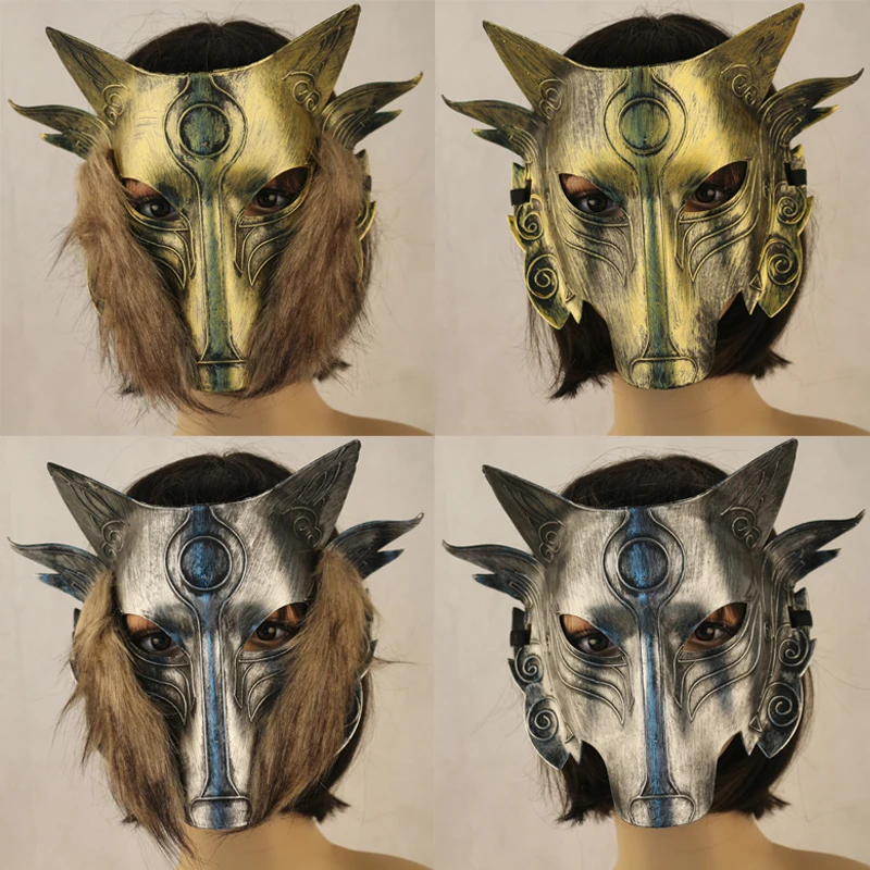 PVC Wolf Full Face Party Halloween Mask Animal Cosplay Beard Masks Terrible Carnaval Party Horror Mask Festival Costume Supplies
PVC Wolf Full Face Party Halloween Mask Animal Cosplay Beard Masks Terrible Carnaval Party Horror Mask Festival Costume Supplies
