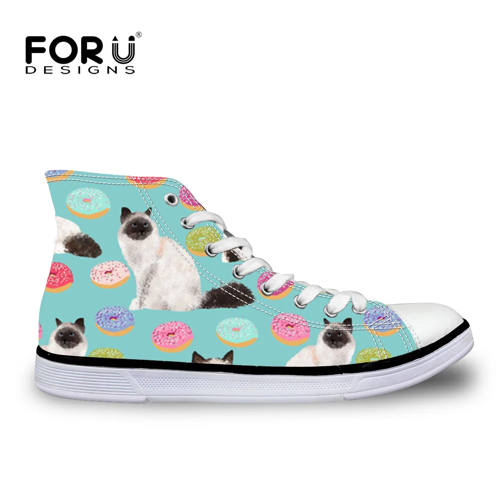 FORUDESIGNS Birman Cat Design Cute Women Vulcanize Shoes High top Canvas Sneakers Lace-up Flats Casual Walking Shoes Espadrilles
FORUDESIGNS Birman Cat Design Cute Women Vulcanize Shoes High top Canvas Sneakers Lace-up Flats Casual Walking Shoes Espadrilles