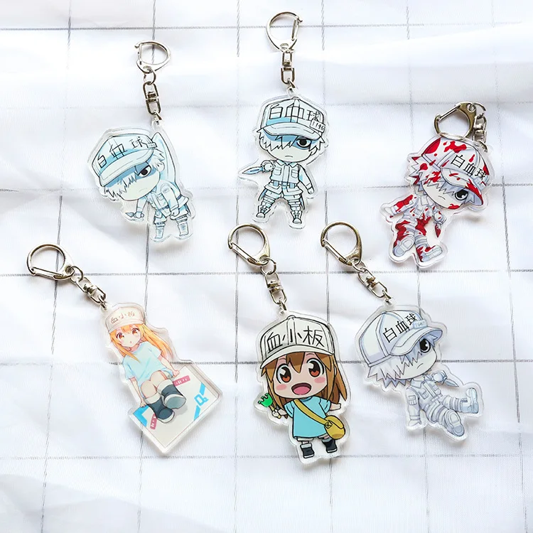 Animation Cells at Work Platelet Saibou Platelet Keychain Killer Leucocyte Hataraku T Cell Pendant Keyring Keychains 1 Pcs
Animation Cells at Work Platelet Saibou Platelet Keychain Killer Leucocyte Hataraku T Cell Pendant Keyring Keychains 1 Pcs