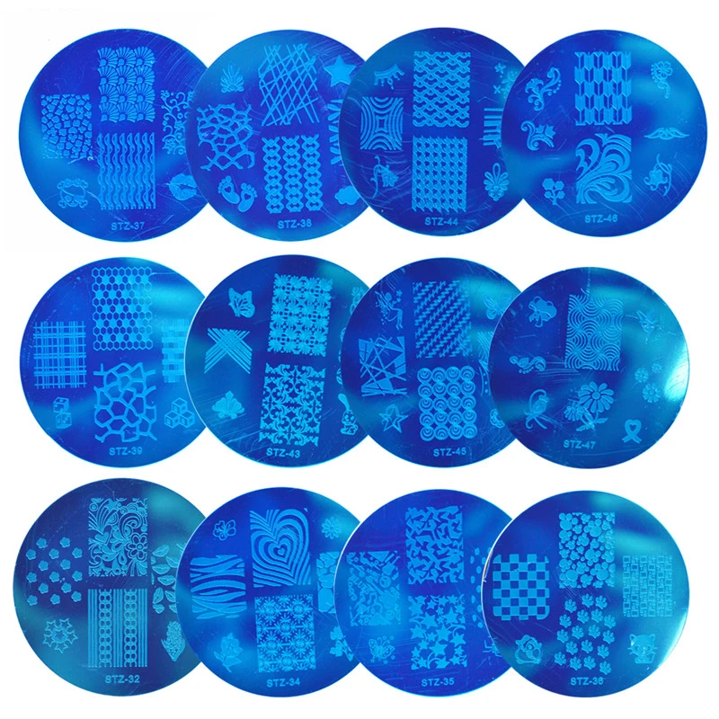 1pcs 5.5cm Stainless Steel Nail Art Stamping Stamp Template Mixed Image Polish Print Plates DIY Stencil Manicure Tool BESTZ31-55
1pcs 5.5cm Stainless Steel Nail Art Stamping Stamp Template Mixed Image Polish Print Plates DIY Stencil Manicure Tool BESTZ31-55
