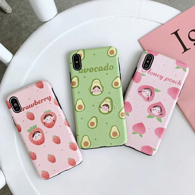 Cute Fruit Printed Phone Case For iphone X XR XS Max Case For iphone 6 6s 7 8 plus Cover Fashion Relief Soft Cases Matte Capa
Cute Fruit Printed Phone Case For iphone X XR XS Max Case For iphone 6 6s 7 8 plus Cover Fashion Relief Soft Cases Matte Capa