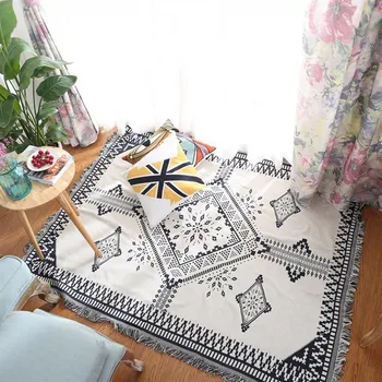 Nordic style double sides useful geometric pattern cotton blanket,durable wearable comforter , pet blankets ,sofa cover cloth
Nordic style double sides useful geometric pattern cotton blanket,durable wearable comforter , pet blankets ,sofa cover cloth