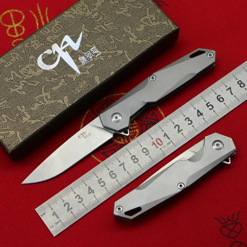 CH 1047 Flipper folding knife original design AUS-8 blade titanium camping knives very sharp pocket EDC survival knife
CH 1047 Flipper folding knife original design AUS-8 blade titanium camping knives very sharp pocket EDC survival knife