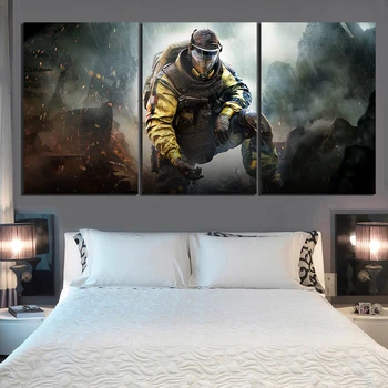 3 Piece Shooting Game Poster Rainbow 6 Siege Poster Wall Sticker Tom Clancy's Rainbow Six Siege Canvas Paintings Wall Art
3 Piece Shooting Game Poster Rainbow 6 Siege Poster Wall Sticker Tom Clancy's Rainbow Six Siege Canvas Paintings Wall Art