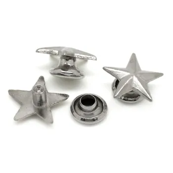 150 Sets/Lot Wholesale Silver Tone Star Etoile Spike Garment Studs Spots Rivets DIY Sewing Bags Shoes Making 11x11mm
150 Sets/Lot Wholesale Silver Tone Star Etoile Spike Garment Studs Spots Rivets DIY Sewing Bags Shoes Making 11x11mm