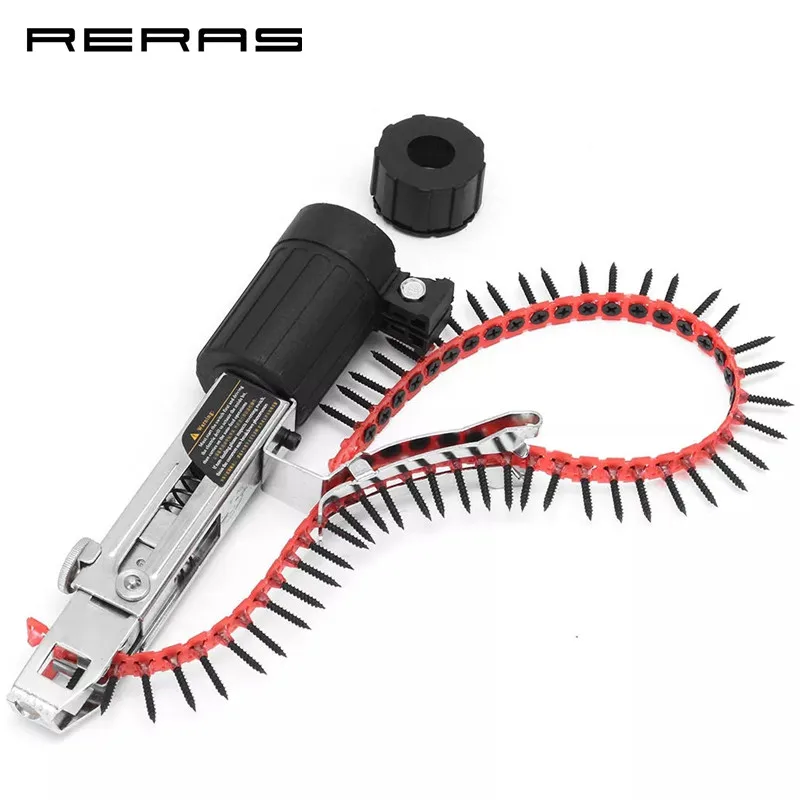 Automatic Chain Nail Gun Adapter Screw Gun for Woodworking Power Tools Accessories Kit Electric Drill Attachment Set of tool New
Automatic Chain Nail Gun Adapter Screw Gun for Woodworking Power Tools Accessories Kit Electric Drill Attachment Set of tool New