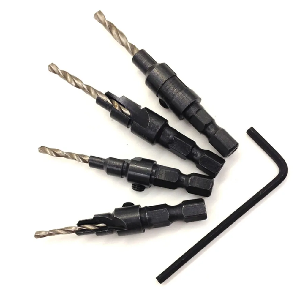 4pcs 6# 8# 10# 12# Countersink Drill Bit Wood Countersinks Woodworking Tools CounterSink Bits Wood Hole Reamers Free Shipping
4pcs 6# 8# 10# 12# Countersink Drill Bit Wood Countersinks Woodworking Tools CounterSink Bits Wood Hole Reamers Free Shipping