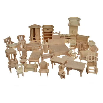 DIY Wooden Doll House Wood Puzzle 3D Building House Model Mini Furnitures Chrismas Gift for Children
DIY Wooden Doll House Wood Puzzle 3D Building House Model Mini Furnitures Chrismas Gift for Children