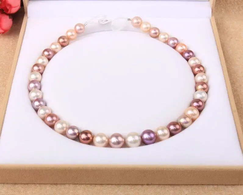 Free shipping hot sale Women Bridal Wedding Jewelry >>10-11mm Australian south seas white pink purple pearl necklace 17inch
Free shipping hot sale Women Bridal Wedding Jewelry >>10-11mm Australian south seas white pink purple pearl necklace 17inch